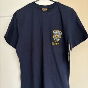 Official NYPD (new York police dept.) T-Shirt  NWT Men’s Medium Navy Blue